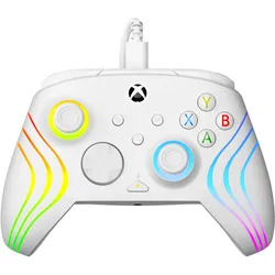 Turtle Beach Afterglow Wave Wired Controller (PC, Xbox Series S, Xbox Series X), Gaming Controller, Weiss, Mehrfarbig