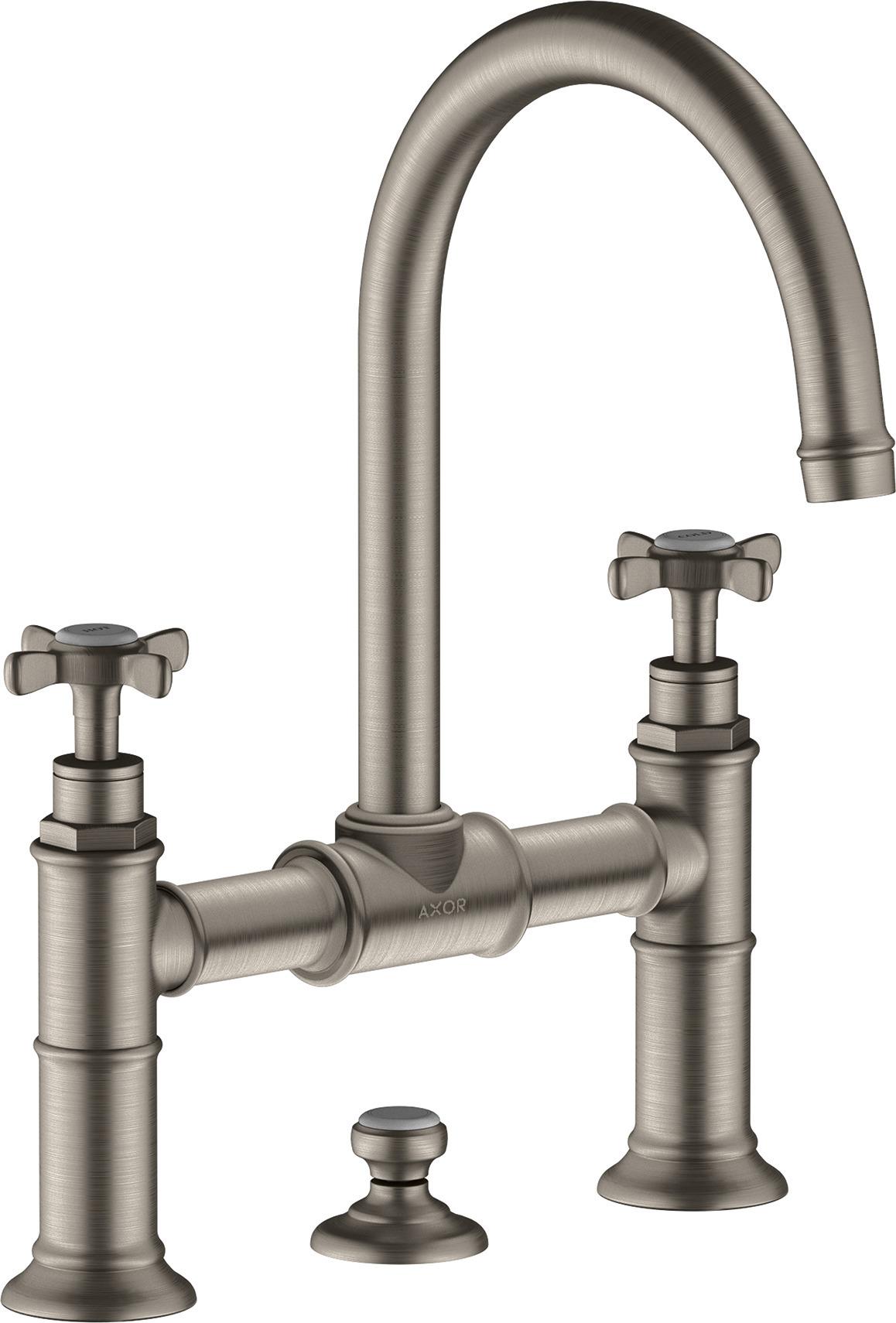hansgrohe Zwei-Griff-Waschtischarmatur 220 Axor Montreux A 175mm, m Kreuz, ZugstAblGar, ED
