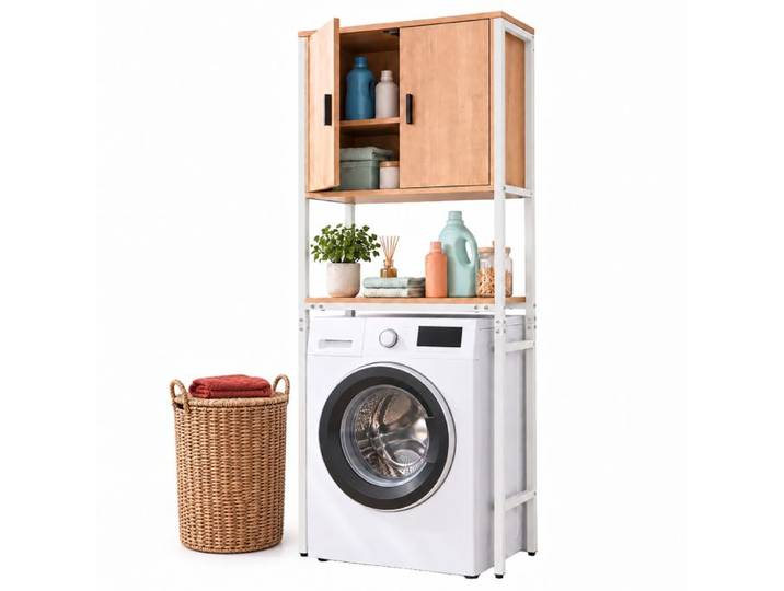 Relaxdays Meuble lave-linge 2 compartiments