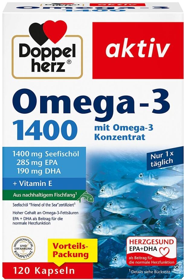 Doppelherz Omega-3 1.400 Kapseln 120stk