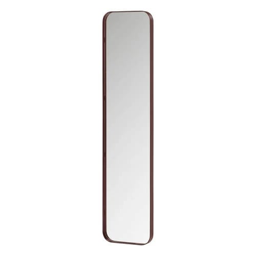 WOOOD Doutzen Spiegel - Metaal - Bordeauxrood - H x B x D: 170 x 40 x 5 cm