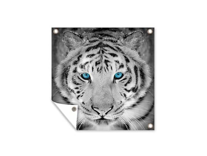 Tuinposter - 200x200 cm - Tijger - Winter - Dieren