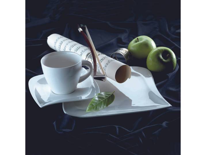 Mäser Kombiservice, Weiß, Keramik, 30-teilig, Essen & Trinken, Geschirr, Geschirr-Sets, Kombiservice