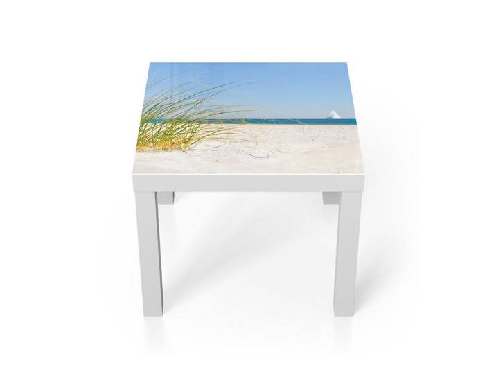 DEQORI Couchtisch 'Meeresweite Stille', Glas Beistelltisch Glastisch modern
