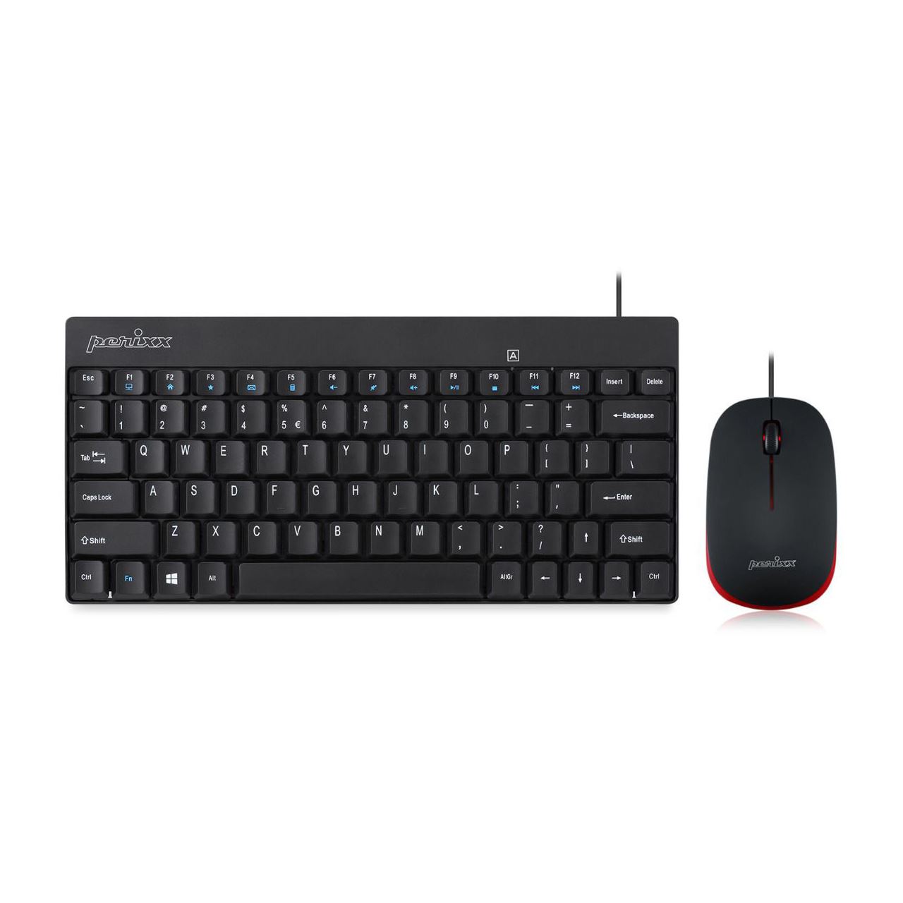 Perixx Periduo 212 Deutsch USB schwarz/rot