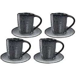Leonardo MATERA Espresso Set anthrazit 8-teilig