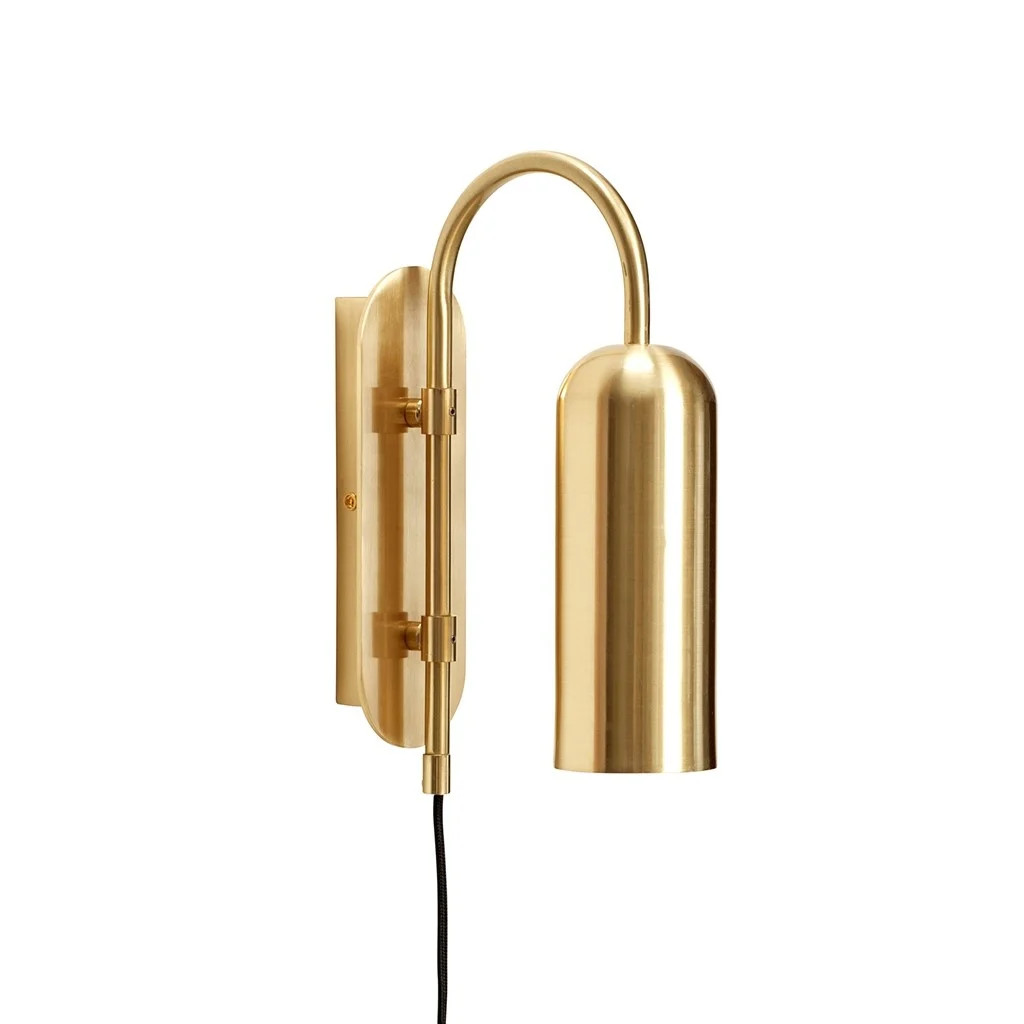 Hubsch Wandlamp messing