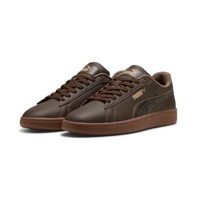 Sneaker PUMA "SMASH 30 CRAFTED LEATHER", Herren, Gr. 47, Textil, braun (chocolate, totally taupe), Leder, Schuhe Sneaker