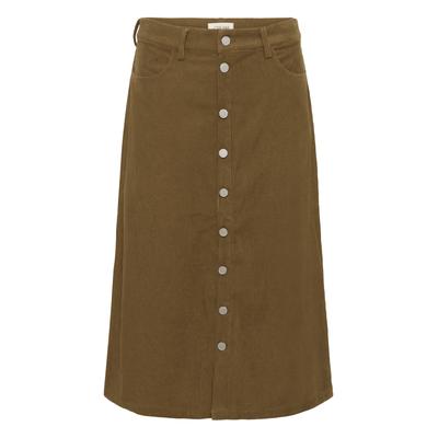 Midirock CREAM "Rock CRCory", Damen, Gr. 42, beige (cub), Obermaterial: 98% Polyester PES. 2% Elasthan EL., Röcke