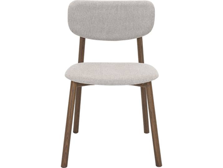 NOVAMOBILI Stuhl Gerardo beige Stoff/Holz - Stuhl