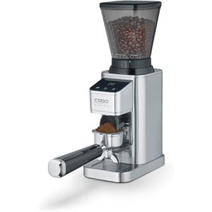 Caso Kaffeemühle Barista Chef Inox 1834, elektrisch, silber, mit Edelstahl-Kegelmahlwerk, Füllmenge 250g