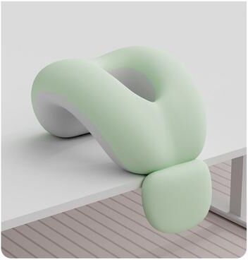 The Handy Homestead Ergonomic Nap Pillow For Prone Sleeping & Midday Rest green