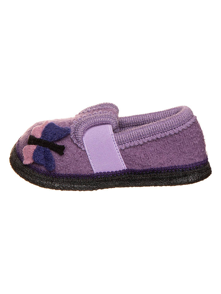 lamino Hausschuhe "Schmetterling" in Lila - 25