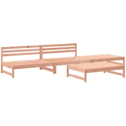 vidaXL 4-tlg. Garten-Lounge-Set Massivholz Douglasie