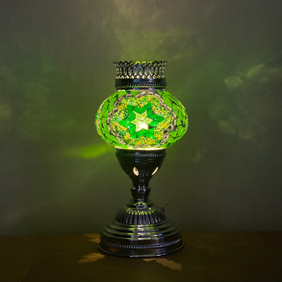 Latitude Vive Kidd Metal Lamp Green 118cm H X 30cm W X 30cm D