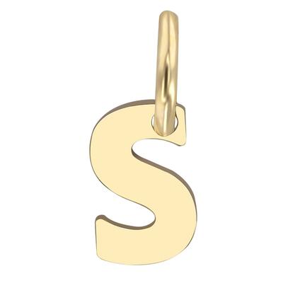 Kettenanhänger ADELIA´S "eleganter Buchstabe Anhänger aus 375 Gold", gold, Schmuckanhänger, Damen, Gelbgold 375 Gold, Gelbgold 375, Gold, Kettenanhänger