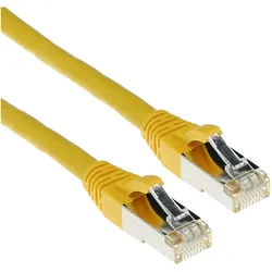 ACT Yellow 10 meter LSZH SFTP CAT6A patch cable snagless with RJ45 connectors (S/FTP, CAT6a, 10 m), Netzwerkkabel