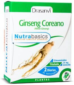 Drasanvi GINSENG COREANO NUTRABASICS 60 Caps