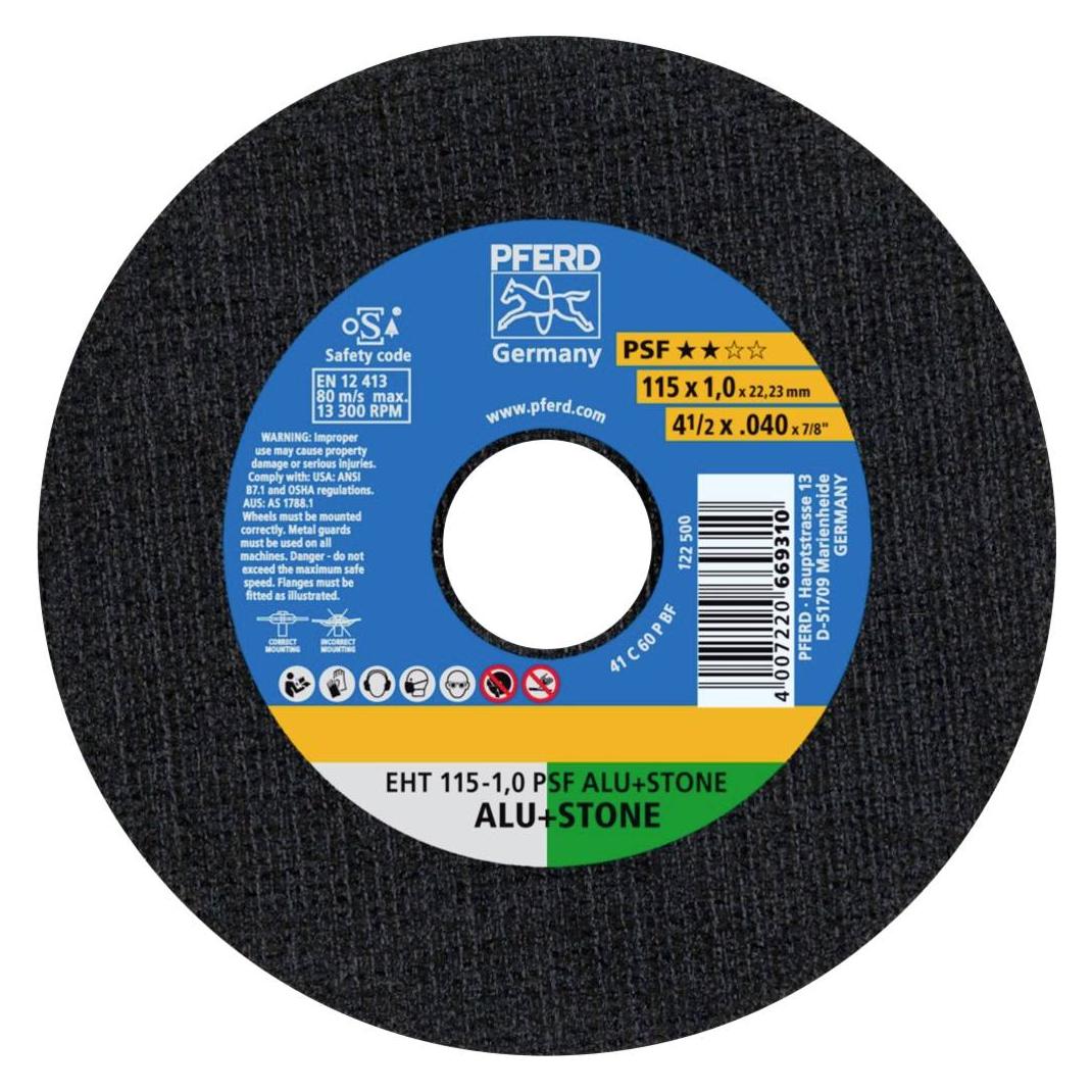 Pferd Trennscheibe EHT PSF ALU+STONE (EHT 115-1,0 PSF ALU+STONE)