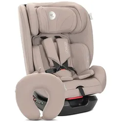 Lorelli Kindersitz Voyager i-Size (40-150 cm) Nackenkissen, Kopfstütze, Gurt beige braun
