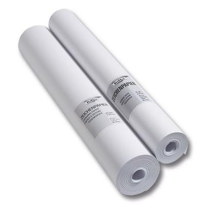 Folia Zeichenpapierrolle 80g/m², 50cmx25m, 1 Rolle weiß