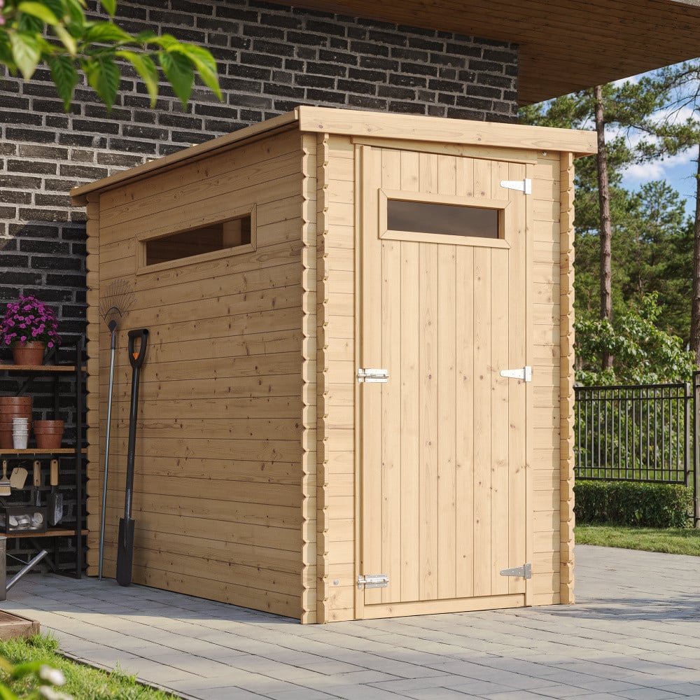 TIMBELA Houten tuinhuis model M306A met ramen, 2,63 m²