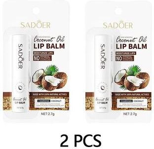 Uplifted Finds Coconut Lip Balm Lasting Nourishment And Moisture For Men And Women Daily Care 2 Pcs