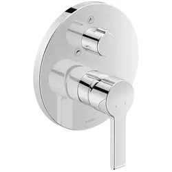 Duravit B.2 Wannenarmatur B25210018010 chrom, mit Umstellventil, Sicherungskombination