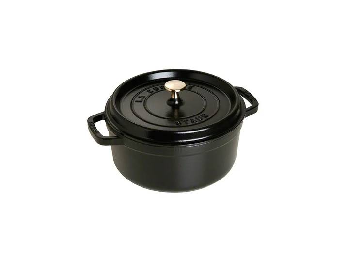 STAUB Staub runder Topf aus Gusseisen 3,8 l Schwarz