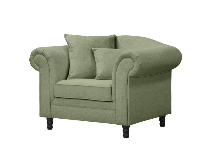 Fauteuil Vert Tissu Nea 120 x 84 x 79cm