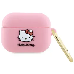 Hello Kitty Silicone 3D Kitty Head - Hülle für AirPods Pro (rosa)
