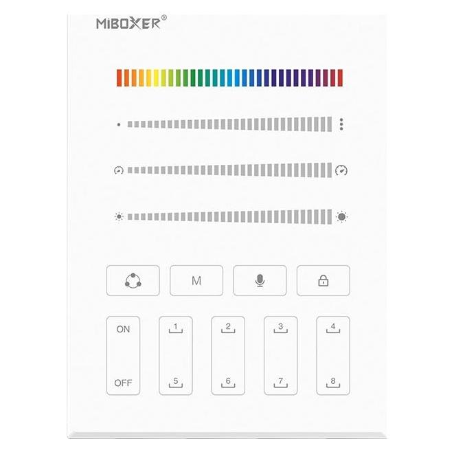MiBoxer Synergy 21 Pixel LED SPI Smart Panel Fernbedienung RGB-WW (RGB/RGB-W/RGB-CCT) *Milight/* (Gerätespezifische Fernbedienung, Radio Frequency (RF)) (63861150)
