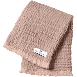 Nordic coast company Babydecke Musselin Fransen 80x80cm, rosa
