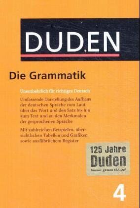 Inc Distribooks - Der Duden, 12 Bde., Bd.4, Duden Grammatik der deutschen Gegenwartssprache, neue Rechtschreibung: 4 - Die Grammatik - Preis vom 02.10.2026 23:42:20 h