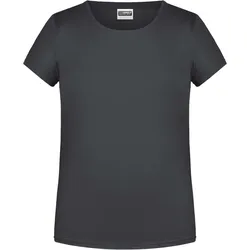 James & Nicholson Mädchen Bio T-Shirt 8007G graphite XS