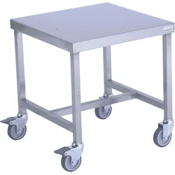 Tournus Tisch auf Rollen. 450 x 450 x 480 mm.