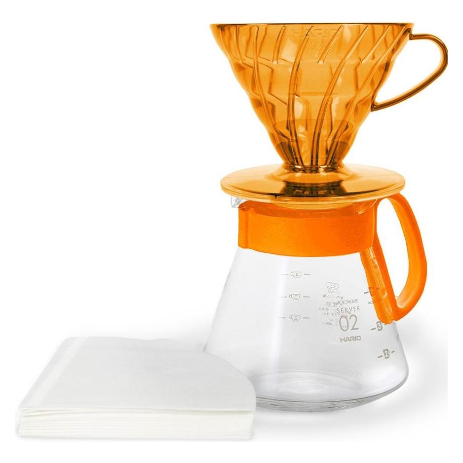 Hario Kaffeefilter Glas Gr.02 orange (115845)