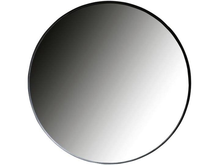 Livetastic Wandspiegel Doutzen, Schwarz, Metall, Glas, Metalloptik, rund, 115x115x5 cm, feuchtraumgeeignet, in verschiedenen Größen erhältlich, Spiegel, Spiegel rund
