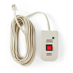Nedis Power Inverter-Fernbedienung - 5.00 m - RJ10 - Weiss