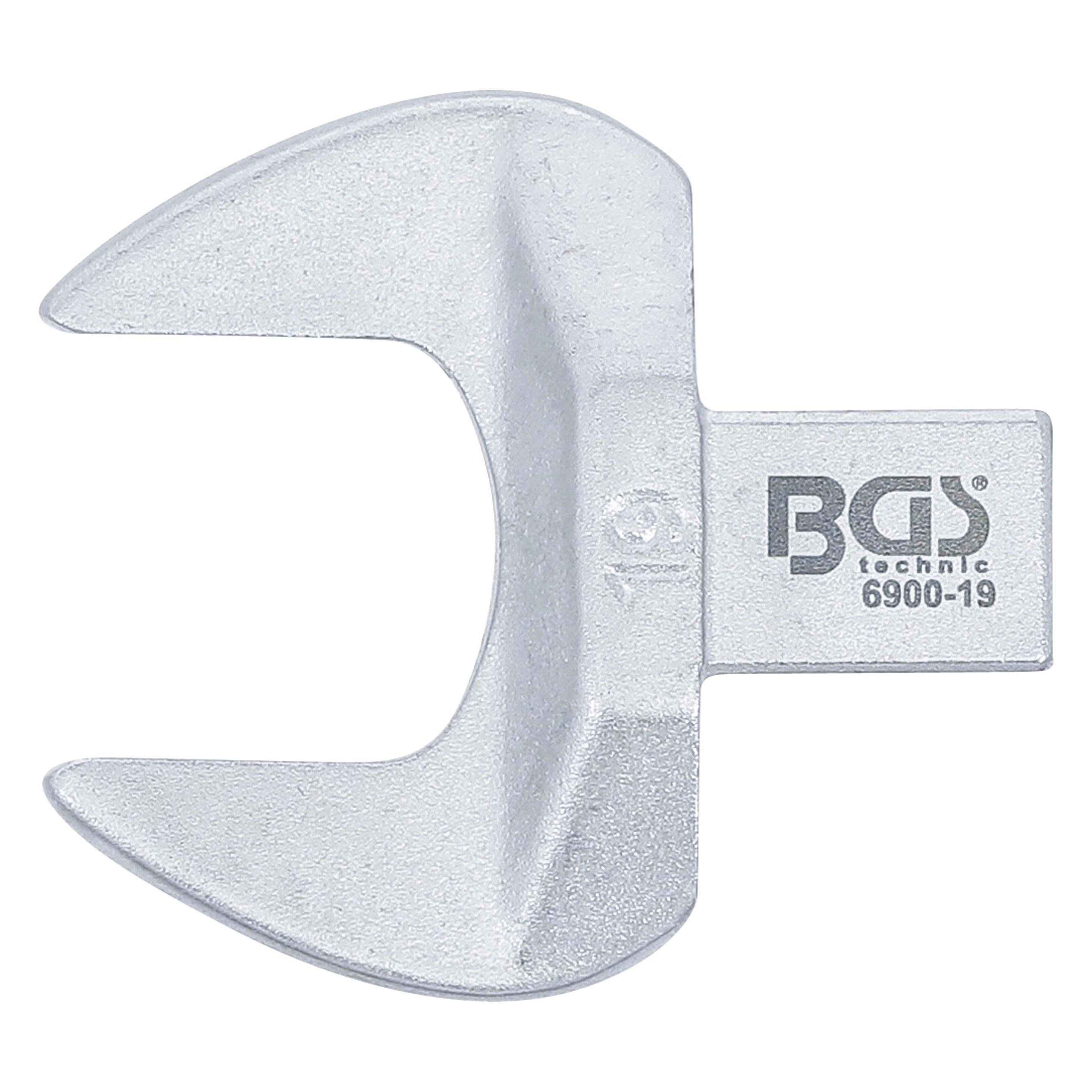 BGS Einsteck-Maulschlüssel 19 mm Aufnahme 9 x 12 mm (19 mm) (6900-19)