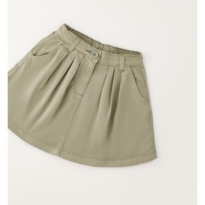 Minirock IDO "BABY GIRL SKIRT", Mädchen, Gr. 116, grün (army grün), 98% Baumwolle, 2% Elasthan, Röcke Minirock
