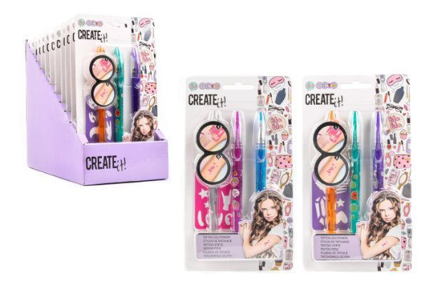 Create It! Tattoo 3 Geurpen 84208V1 voor volwassenen