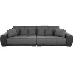 4-SITZER-SOFA Polsterbezug Dunkelgrau Torpo