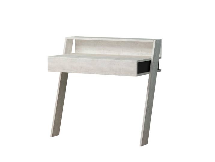 Livetastic Schreibtisch, Weiss, Anthrazit, Holzwerkstoff, 1 Schublade(n) Schubladen, rechteckig, 50x91x94 cm, Büromöbel, Schreibtische, Bürotische