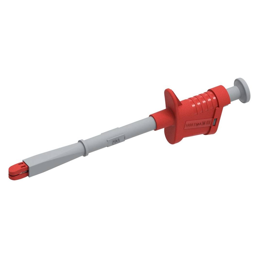 Electro PJP 6009-IEC-CD1-R Abgreifklemme Krokodilklemme CAT III 1000 V Rot (6009-IEC-CD1-R)