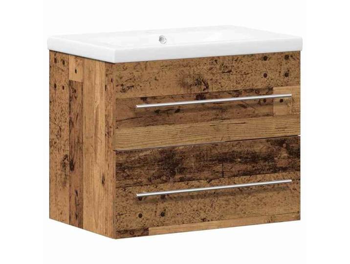 NOUVEAU Meuble de Lavabo de Salle de Bain 2 pc Bois Ancien - VIDAXL - Meuble-lavabo &1_10715