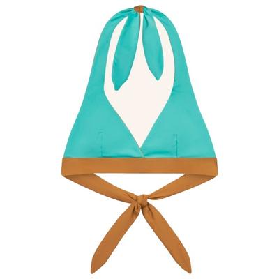 MYMARINI - Women's Neckholder Top - Bikini-Top Gr L türkis