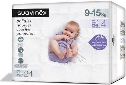 Suavinex Pañales T-4 9-15kg 24uds