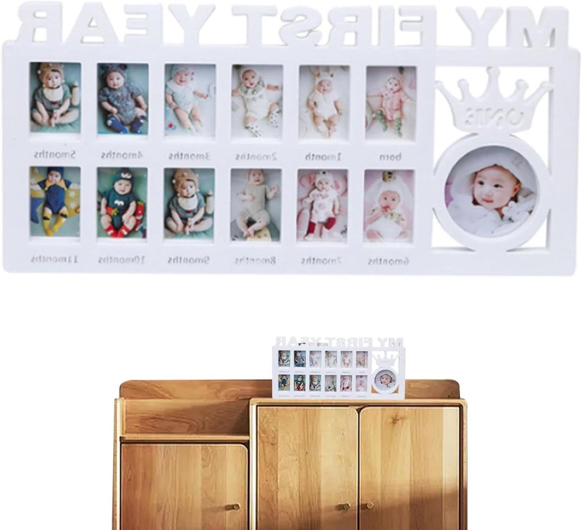 Baby Fotolijst Mijn Eerste Jaar Wit - 42 cm