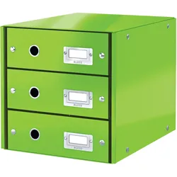 Leitz, Dokumentenablage, Schubladenbox Click & Store Hellgrün (A4)